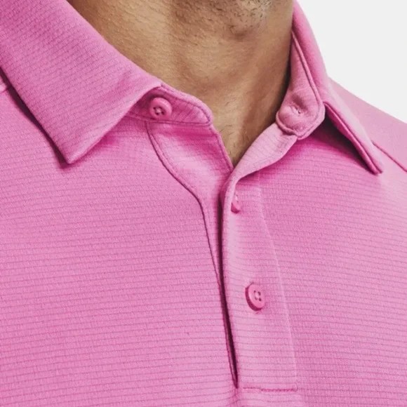 Under Armour Men's Corporate Rival Short Sleeve Polo Pink 3XL - Picture 5 of 10